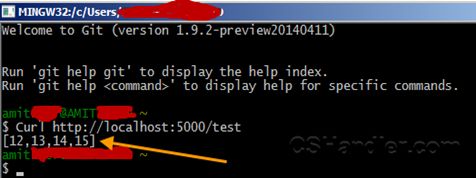 formatted result as output